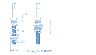 Forming Tap Burr-Bit diagram